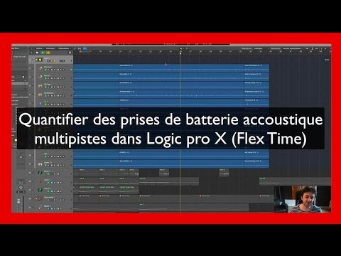 Quantifier des prises de batterie acoustique multipistes dans Logic pro X Flex Time