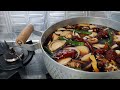 명이나물 2kg장아찌 담기