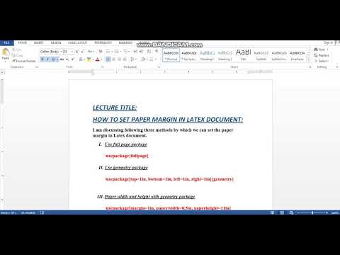 page size and margins sharelatex