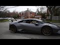 Supercars Full Send In Front of Cops Leaving Tri State Luxury Rentals Grand Opening!