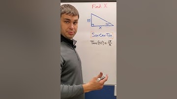 Find Missing Side Length Using SohCahToa Trig in Geometry