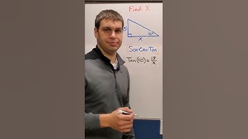 Find Missing Side Length Using SohCahToa Trig in Geometry
