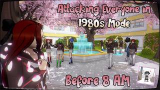 Attacking Everyone in 1980s Mode before 8 AM || Yandere Simulator screenshot 5