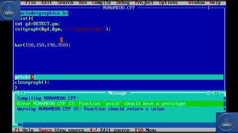 Graphics.H In C++(lecture -12)Use Of  bar ()  || functions in c++  graphics