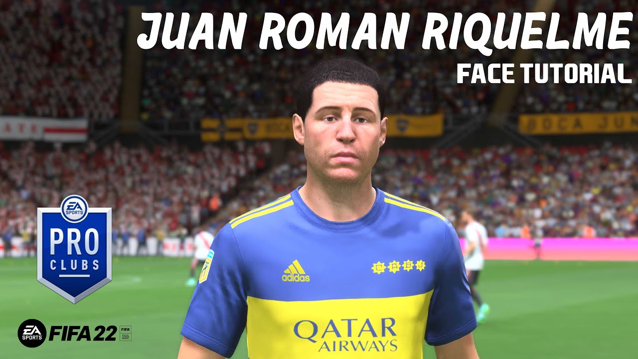 JUAN ROMAN RIQUELME FACE FIFA 22 | TUTORIAL | PROCLUBS | CLUBES PRO ...