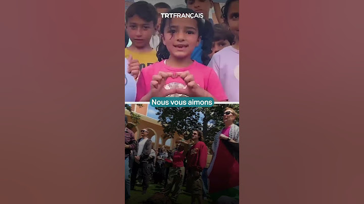 Les enfants de Gaza remercient les manifestants universitaires américains