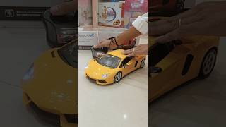 Look at this big remote control Lamborghini car 😍