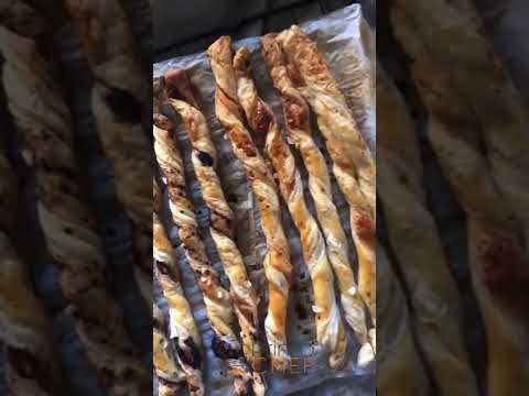 How to make puff pastry bread sticks!