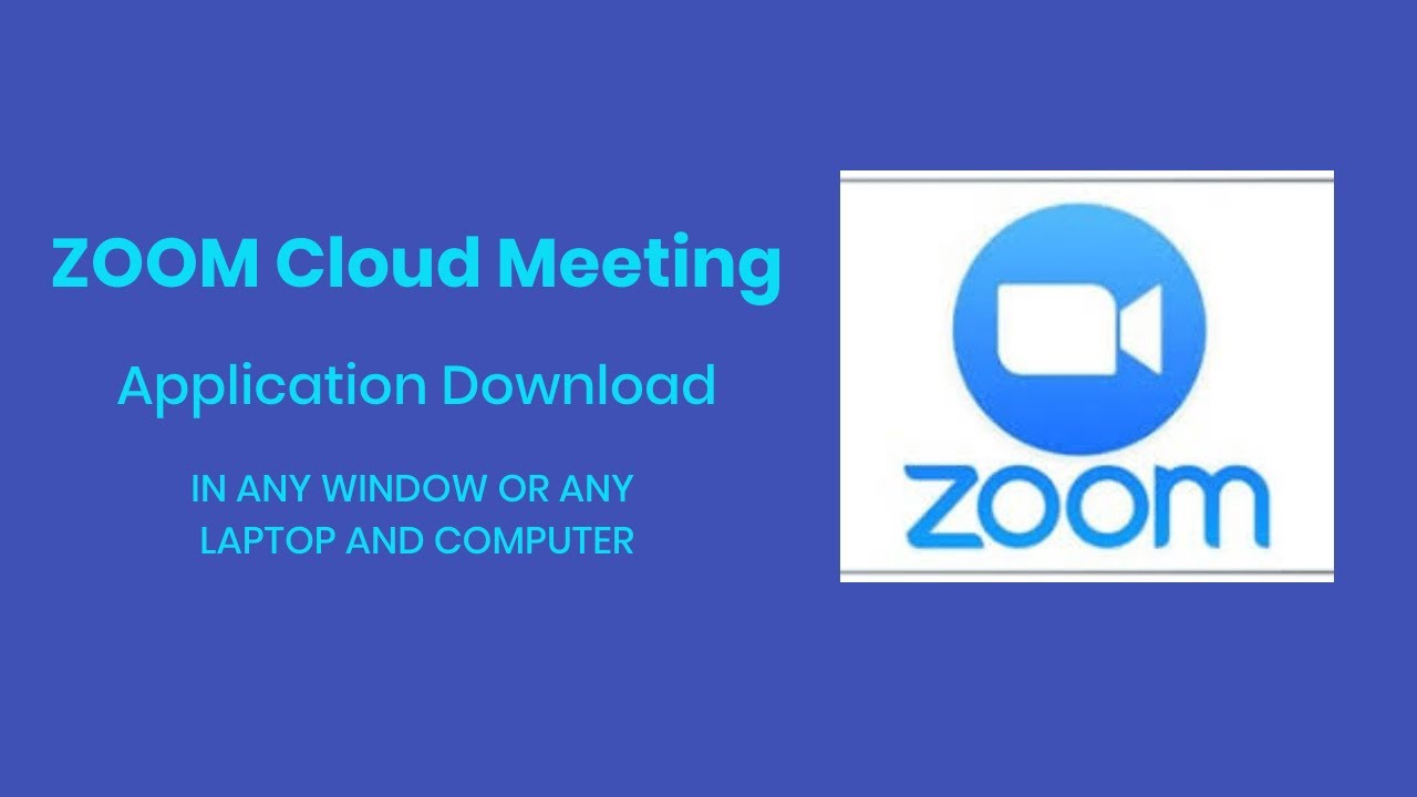 Zoom cloud meeting app for pc