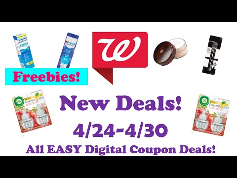 Walgreens New Deals 4/24-4/30 Couponing This Week! Free & Moneymakers! All Digital Deals!