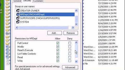 Setting Folder Permissions