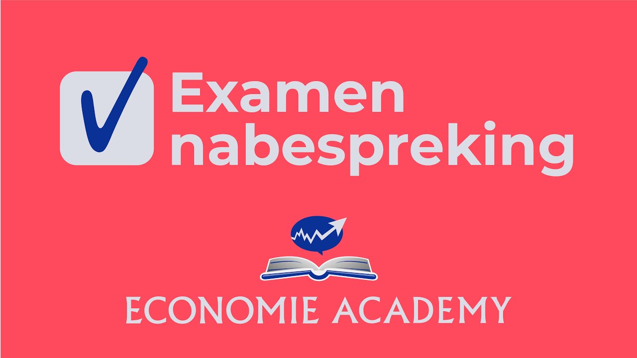 Examenprogramma economie vwo en havo - Examenblad