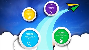 Create 4 Options Infographic Slide in PowerPoint. Tutorial No.: 956