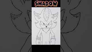 How To Draw Shadow The Hedgehog Sonic The Hedgehog 3 Movie