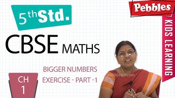 Cbse Class 5th Maths || Chapter - 1 Bigger Numbers || Exercise - Part - 3 || Learn thro Telugu