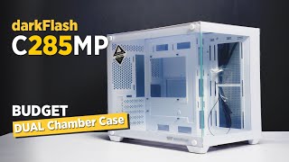 VLOG: DarkFlash C285MP (White) BUDGET mATX Dual Chamber Case Unboxing & Overview