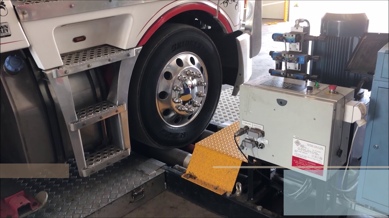 Roller Brake Tester at Glen Artney Truck Repairs Tamworth YouTube