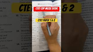 CTET CDP Most Important MCQs 2026 | CTET Paper 1 & 2 #shorts #ctet #ctet2026 #ctetpreparation