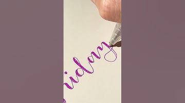 Friday HACK - how to fake calligraphy #drawing #calligraphy #fonts #fontsonfridays