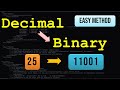 Decimal to Binary Conversion | Convert Decimal to Binary