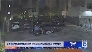 Pair involved in follow-from-bar robberies arrested