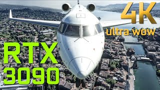 RTX 3090 + MSFS! $100 Mods Make MSFS 2020 SO REAL! 4K ULTRA WOW GRAPHICS! Aerosoft CRJ 737
