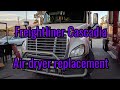 Freightliner Cascadia Air dryer filter remove replacement