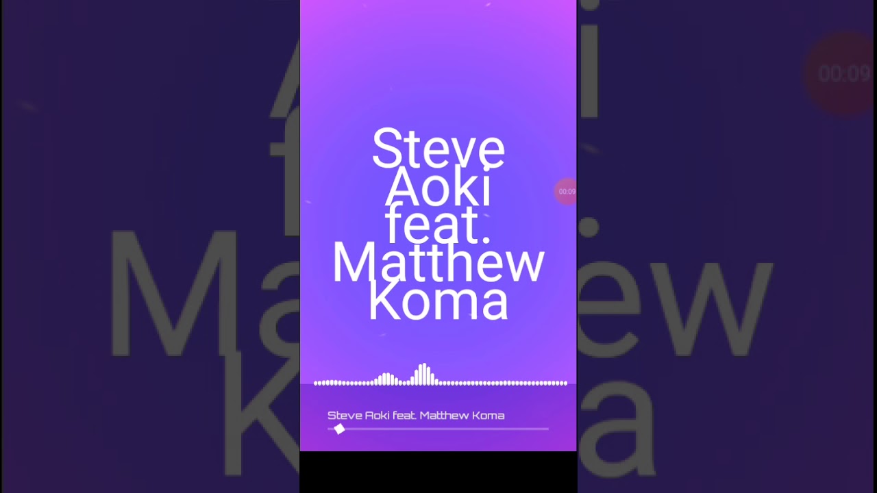 Steve Aoki feat. Matthew Koma - Cut you loose