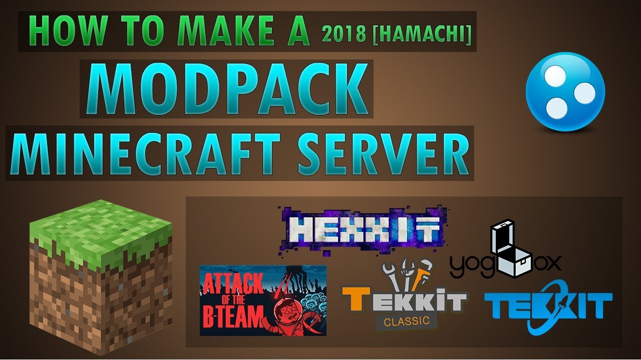 how to host a modded minecraft server through hamachi