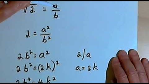 Proof that the Square Root of 2 is Irrational 127-4.21