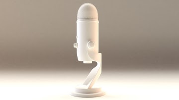 Blender2.79 Tutorial: How to Model the Blue yeti Mic (EN.) part.1