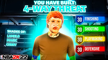 NEW "4 WAY THREAT" BUILD IS THE BEST ISO BUILD 2K22! NBA 2K22 BEST ISO BUILD! BEST ISO BUILD 2K22