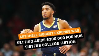 How did Utah Jazz SG Donovan Mitchell spent his first million