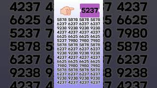 Find the 5237 Number #find #quiz #maths #puzzlegame  #funny #puzzle #findthedifference #riddles