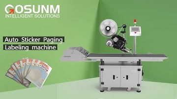 2022 High-efficiency automatic paging labeling machine running video+CCD vision inspection