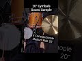 20" Zildjian K Constantinople Medium Ride Sound Sample #shorts