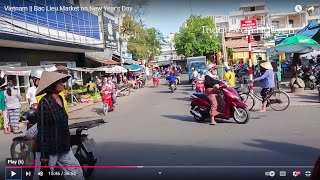 Vietnam Bac Lieu Market On The Lunar New Year 2019