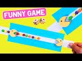 Funny Paper Game with Pac-Man. Easy Paper Craft Idea for fun.