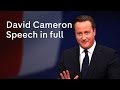 David Cameron speech at Conservative Party Conference