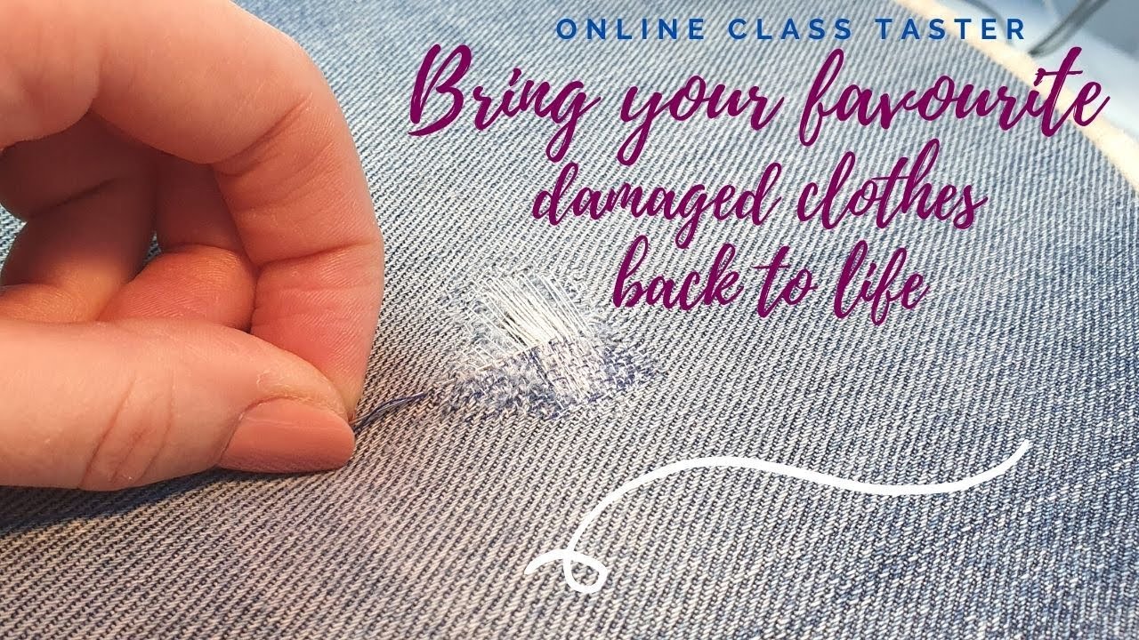Learn Darning for Beginners at Home, Online class & kit, Gifts