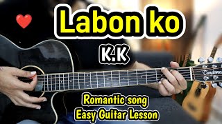 Labon Ko Labon Pe - K.K - Romantic Song - Easy Guitar Lesson Chords Cover Strumming -Bhool Bhulaiyaa