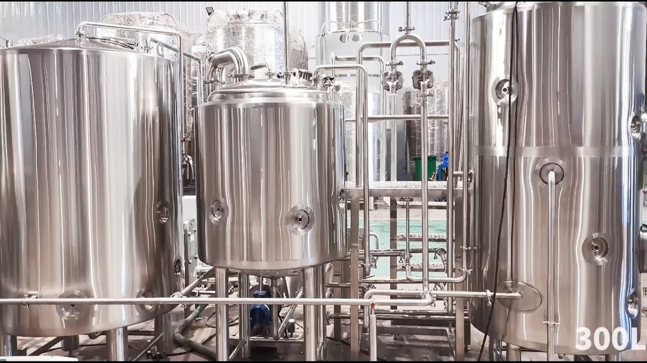 Complete brewery Equipment Solutions300L beer equipment for sale YouTube