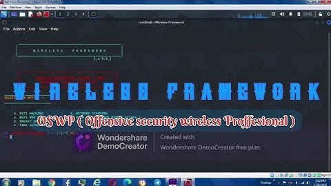 Wireless-Framework automation for OSWP ( Offensive Security wireless proffesional ) Ethical Hacking.