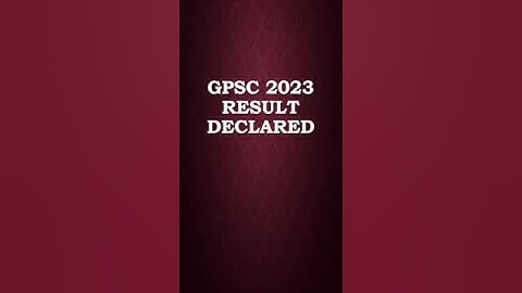 gpsc class 1 and 2 result out 2023 || #gpsc #shorts #ytshorts