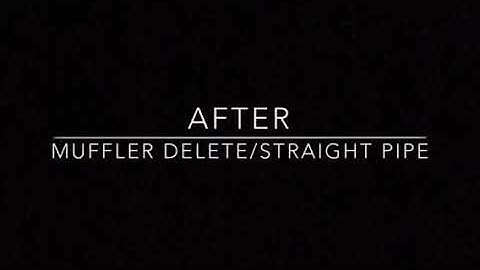 Muffler delete/ straight piped my V6 2004 Mustang