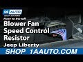 How to Replace Blower Motor Resistor 2002-07 Jeep Liberty