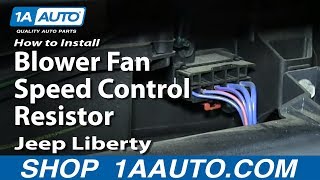 How to Replace Blower Motor Resistor 02-07 Jeep Liberty - YouTube