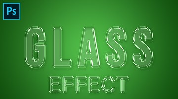 Photoshop Glass Effect , Typography - Photoshop Tutorial #photoshoptutorial #photoshop