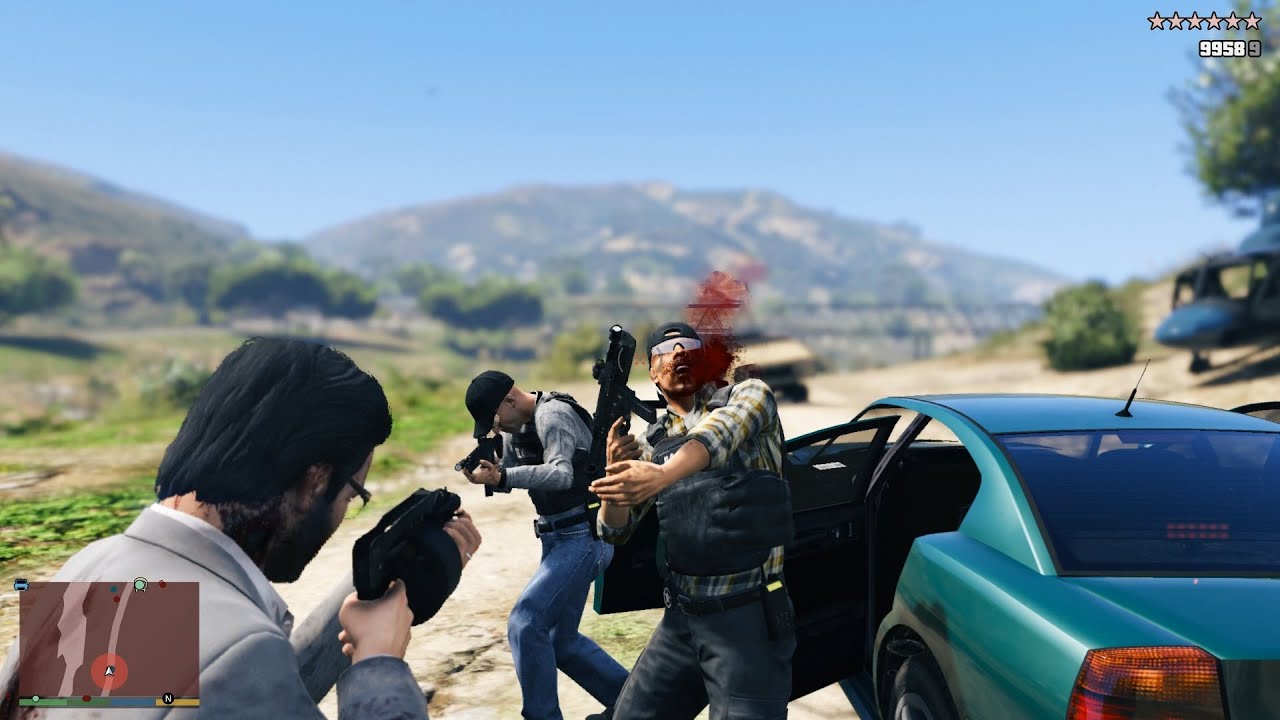 GTA V Lost MC Gang Hideout Rampage + Epic 10 Star Cop Chase Escape Vol ...