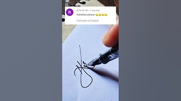 Stylish k signature idea | k signature for name | signature design | #shorts